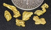 1.05 Grams (6) Alaska Gold Nuggets